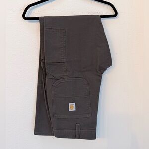 Carhartt Rugged Flex Relaxed Fit Duck Utility Work Pants NWOT 33×34 Brown